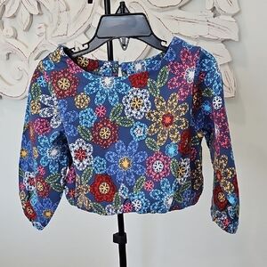 NWT Peek Floral Top - Multicolor Soft Cozy Cotton Girls Top - Size 2T